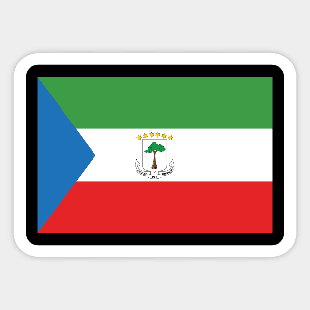 Equatorial Guinea Sticker by Wickedcartoons